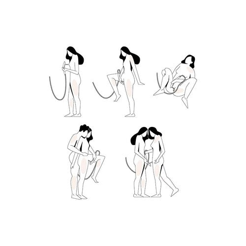 Wave Shower Head Masturbator White
