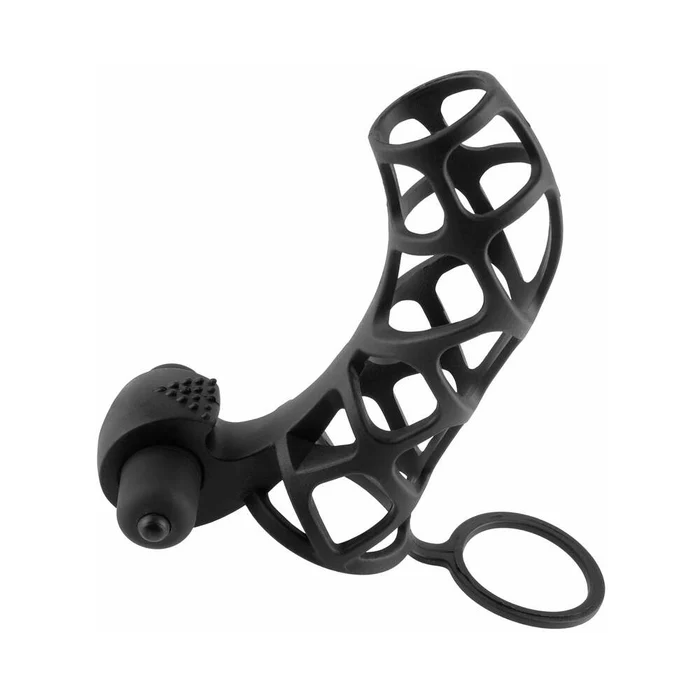 X-tensions Vibrating Extreme Silicone Power Cage Black