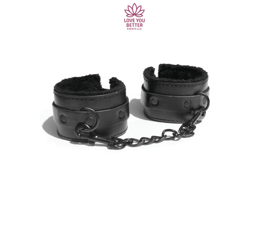 Shadow Fur Handcuffs - Black