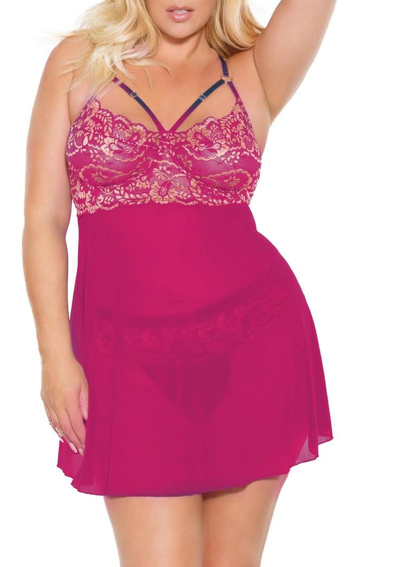 Pink Babydoll &  Pink/Rose Gold