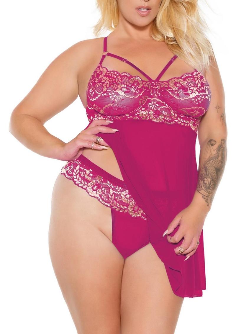 Pink Babydoll &  Pink/Rose Gold