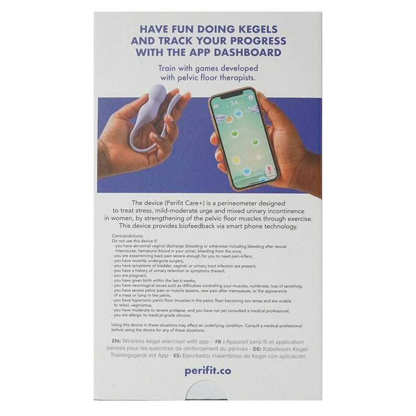 Perifit Care + | Pelvic Floor Exerciser with App | Kegel Trainer